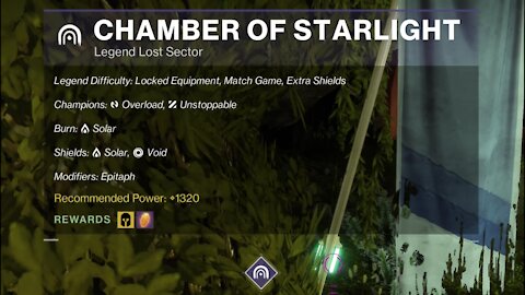 Destiny 2, Legend Lost Sector, Chamber of Starlight on the Dreaming City 1-4-22