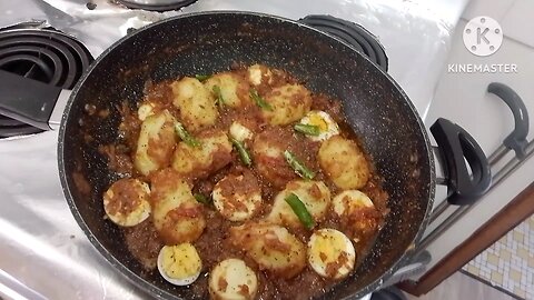 I made indian famous dish today...eggcurry....aalu and akofta recipe