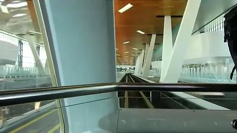 Train Ride in Hamad International Airport, Doha #shorts