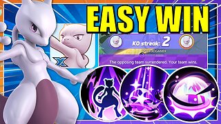 OVERPOWER MEWTWO MAKES ENEMIES SURRENDER FAST - Pokémon UNITE