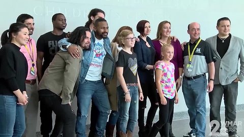 Johns Hopkins cancer patient stars in celebrity filled in music video
