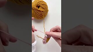 How To Crochet A Flower #crochet #shorts #crochetflower #crocheting
