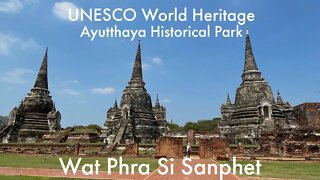 The most beautiful temple complex in Thailands former capital Ayutthaya Thailand Wat Phra Si Sanphet