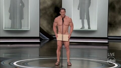 John Cena Walks On The Oscars Stage... Naked