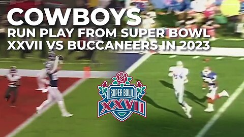 Cowboys run play from 1993 Super Bowl XXVII vs. Bucs in 2023 | #dallascowboys #nfl #superbowl