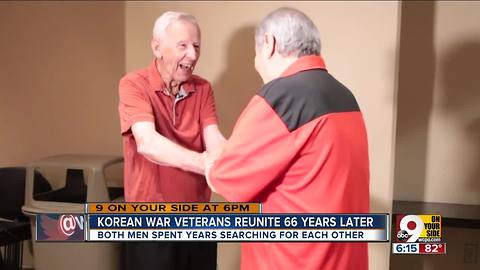 Korean War veterans reunite in Cincinnati 66 years later