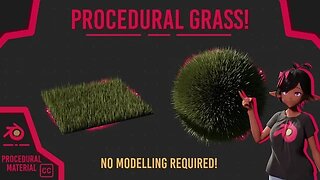 PROCEDURAL GRASS Material in Blender!! (NO MODELING NEEDED!!) - Blender Procedural Materials