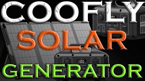 COOFLY 1000w Solar Generator 1021Wh Portable Power Station With 120W Solar Panel Review