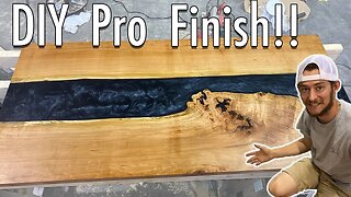 How to Have a Professional Finish On an Epoxy River Table