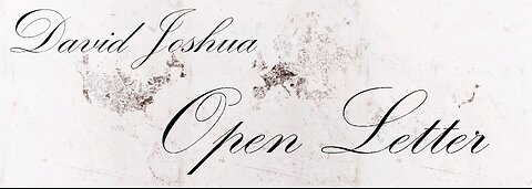 David Joshua - Open Letter [Music Video]