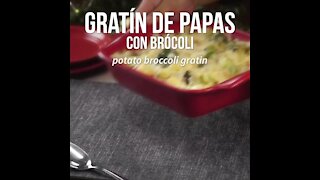 Potato Gratin with Broccoli