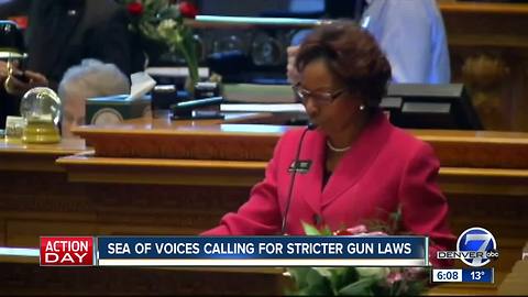 Sea of voices calling for stricter gun laws