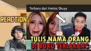 Heriss Skuy Tebak nama (Reaction) | NAMA MEREKA ADA DI BUKU TERLARANG