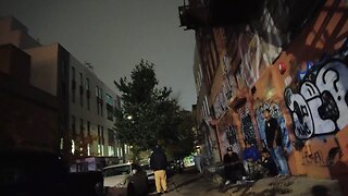 Walking in Bushwick Brooklyn at night