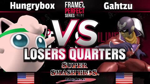 FPS2 Online Losers Quarters - Liquid | Hungrybox (Puff) vs. Revenge | Gahtzu (C. Falcon) - Melee