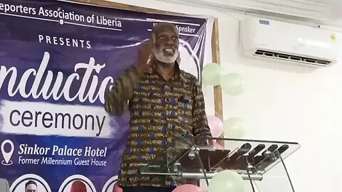 Induction Ceremony of the Reporters Association Of Liberia (RAL) held at a local hotel in Monrovia