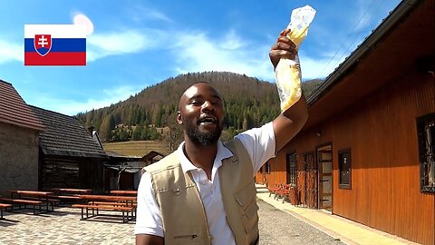 Extremely Long Slovak Farm Cheese From Village Pub | Fačkov 🇸🇰