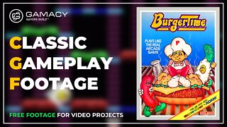 ColecoVision - BurgerTime (1984) - Classic Game Footage (CGF)
