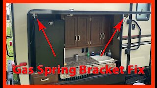 RV Gas Spring/Strut Bracket Repair