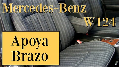 Mercedes Benz W124 - Cómo abrir el asiento y montar un apoya brazo tutorial