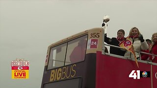Watch as the Chiefs Kingdom Champions Parade begins to roll out