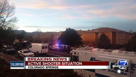 Colorado Springs Police respond to 'active shooting' scene; no injuries reported