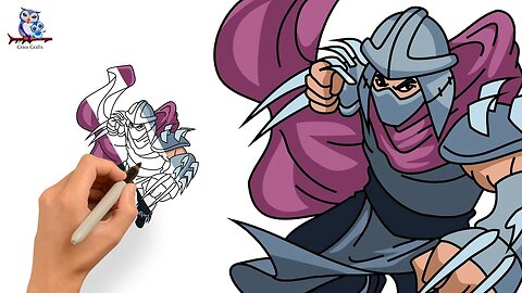 How to Draw Shredder - Teenage Mutant Ninja Turtles