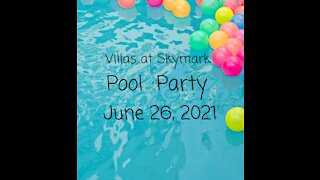 Skymark Villas "Having a (Sam Cooke) Party" at the pool