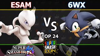 PG|ESAM (Mewtwo & Pikachu) vs. 6WX (Sonic) - Wii U Singles Top 16 - SSC2017