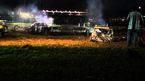 Henry County KY full size car demolition Derby 6-26-10 part 3