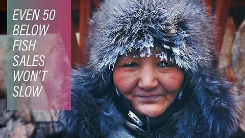 Here's How The People At Yakutsk Fish Market Survive The Cold