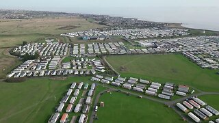 DJI Mini 3 pro drone flying at The Sailor Boy St Osyth Beach Holiday Parks Clacton on Sea Essex P1