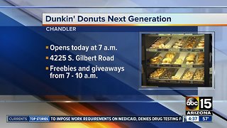 Dunkin' Donuts store opens Thursday in Chandler