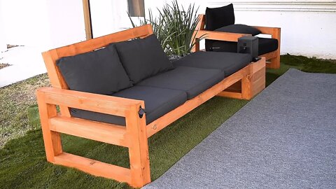 DIY Modern Outdoor Sofa