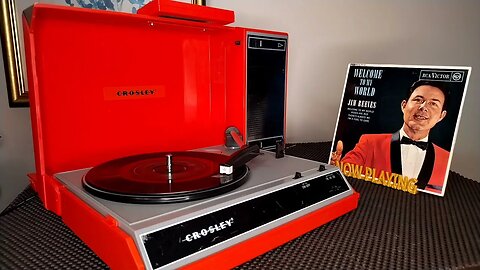 Welcome To My World / Roses Are Red ~ Jim Reeves 1962 RCA Victor 45rpm EP Vinyl Crosley Spinnerette