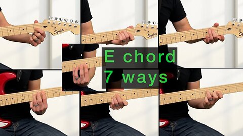 🎸 7 + ways to play an E Chord on Guitar | E Chords | Guitar E Chord | Guitar Increase Tutorial Video
