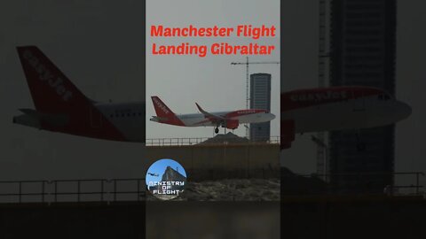 Manchester Flight Landing @ Gibraltar #shorts