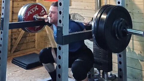 167.5 Kgs High-Bar Squat Heavy Single