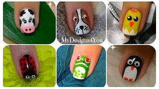 Cute animal nail art: Volume 1