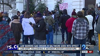 Law banning gag orders in Baltimore goes into effect