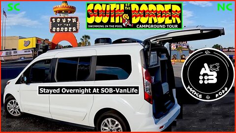 Van life South Of The Border Staying in Pedro's RV Campground & Swimming in the pool / Ford Transit