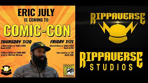 Eric July & His Rippaverse Appearing at SDCC - Woke Whites & Libtards Make Threats in Reaction