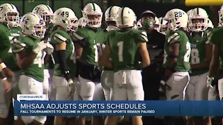 Fall high school sports will resume tournaments next month, practice can begin Monday
