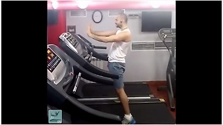 Epic Treadmill Dance Performance Set To Indian Music