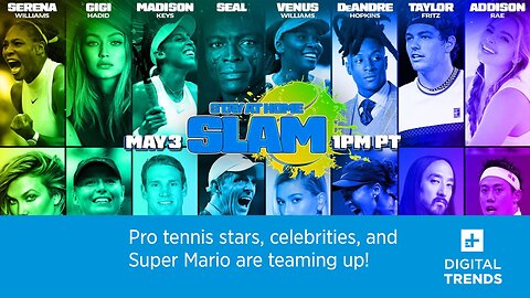 Pro tennis stars, celebrities, and Mario Tennis Aces are teaming up!