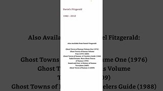 Ghost Towns of Kansas: Volume 3 by Daniel C. Fitzgerald