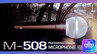 Review Microfone M508 genérico do tradicional SM58