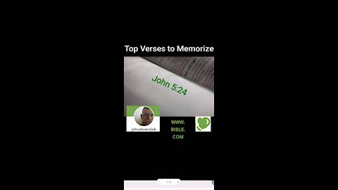 Top Verses To Memorize, John 5:24