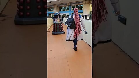 #DALEK & #THEDOCTOR RUNNING LATE FOR A PANEL AT #TBCC #TBCC2022 #DALEKHAL #SUBSCRIBE #SHORTS