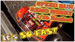 SPEED RUN - REMO HOBBY - 1/16 scale - Rocket - Speed Test 50 Dollar Deal!